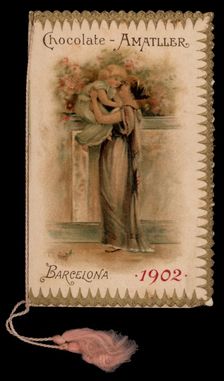 Pocket Calendar in Modernist style, published by Amatller Chocolates Factory, 1902