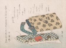 Pocketbook with Its Fittings, 19th century., 19th century. Creator: Shinsai