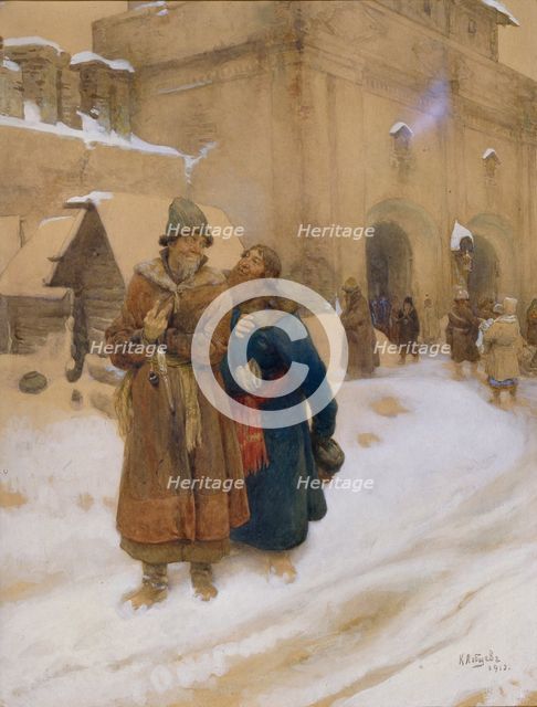 Podyachy, 1913. Artist: Lebedev, Klavdi Vasilyevich (1852-1916)