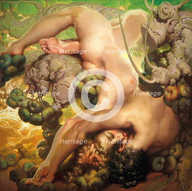 Poema de la Tierra. El Vespero (Poem of the Earth. Evening), 1934-1938. Creator: Néstor, (Néstor Martín-Fernández de la Torre) (1887-1938).