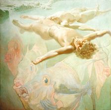 Poema del Atlántico. Mar en reposo. (Poem of the AtlanticRestful Sea), 1923. Creator: Néstor, (Néstor Martín-Fernández de la Torre) (1887-1938)