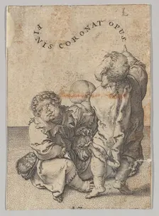 Poet Virgil Suspended in a Basket, detail (copy).n.d. Creator: Unknown