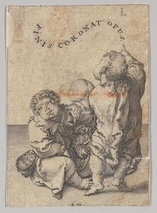 Poet Virgil Suspended in a Basket, detail (copy).n.d. Creator: Unknown