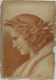 Poet Crowned with Laurel, 18th century. Creator: After Raffaello Sanzio, called Raphael Italian, 1483-1539