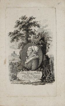 Poet Johanne Juliane Schubert (1776-1864), 1810. Creator: Anonymous