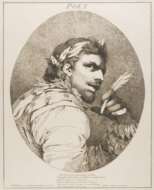 Poet, May 20, 1775 (originally published); published 1809. Creator: John Hamilton Mortimer
