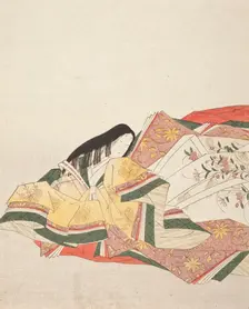 Poetess (image 1 of 2), c1800. Creator: Hosoda Eishi