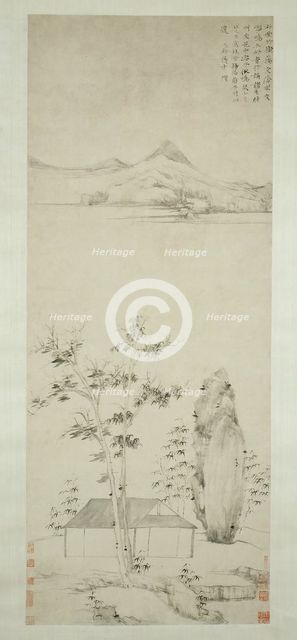 Poetic Thoughts in a Forest Pavilion, Early Ming dynasty (1368-1644), c. 1371 . Creator: Ni Zan.