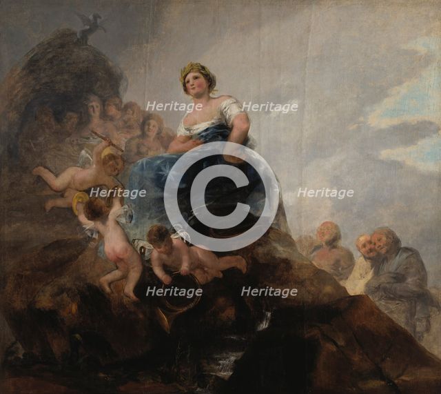 Poetry and Poets, 1800s. Creator: Francisco Goya.