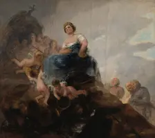 Poetry and Poets, 1800s. Creator: Francisco Goya
