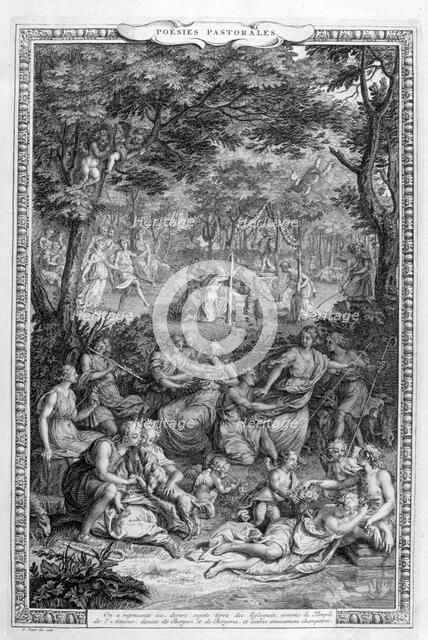 Poetry pastorales, 1728-1729. Artist: Bernard Picart