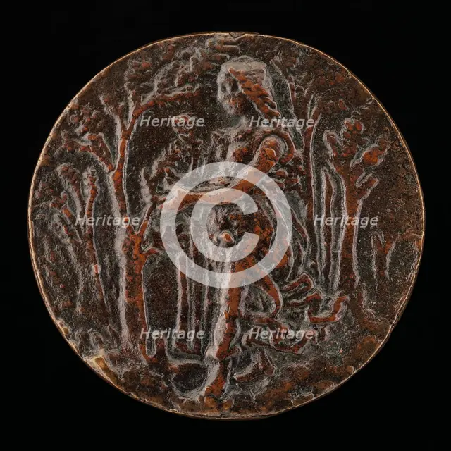 Poetry Walking in a Wood [reverse], c. 1500. Creator: Unknown.