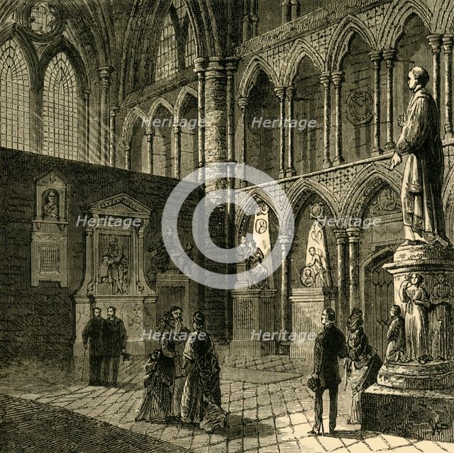 'Poets' Corner, Westminster Abbey', (1881). Creator: Unknown.