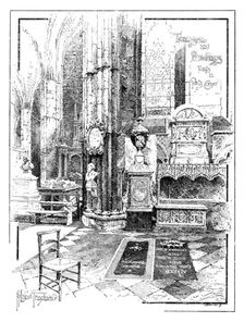 Poets Corner, Westminster Abbey, 1895. Creators: Unknown, Carl Hentschel