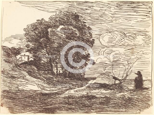 Poet's Dwelling (La Demeure du poete), 1871. Creator: Jean-Baptiste-Camille Corot.