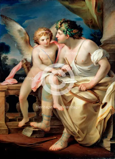 'Poet's Inspiration', 1785.  Artist: Mariano Rossi