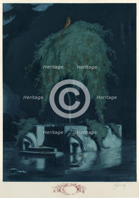 Poet's Tomb, 1913. Creator: Zarins, Rihards (1869-1939).