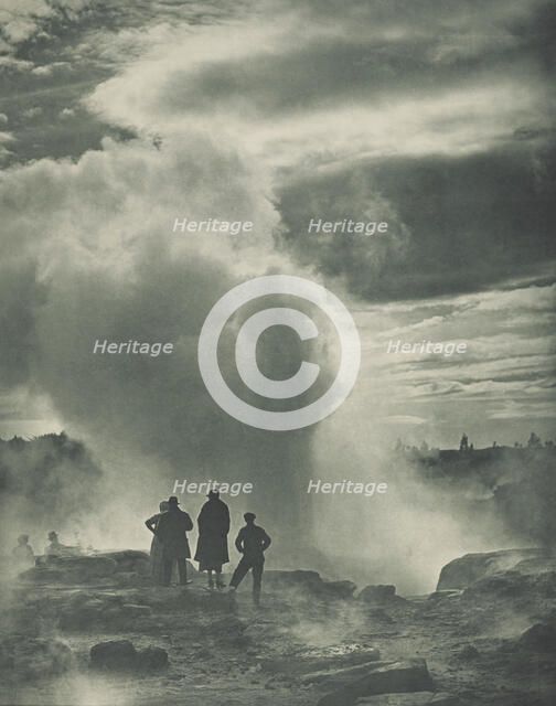 Pohutu Geyser, Whakarewarewa, 1920s. Creator: Harry Moult.