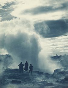 Pohutu Geyser, Rotorua. From the album: Camera Pictures of New Zealand, 1920s. Creator: Harry Moult