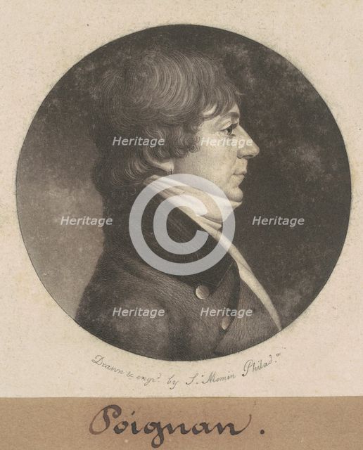 Poignan, 1801. Creator: Charles Balthazar Julien Févret de Saint-Mémin.