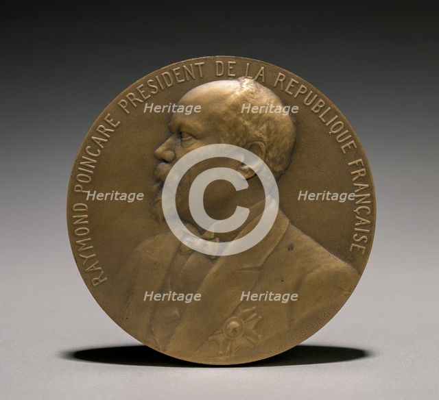 Poincarè Medal (obverse), 1900s. Creator: Léon Julien Deschamps (French, 1860-1928).