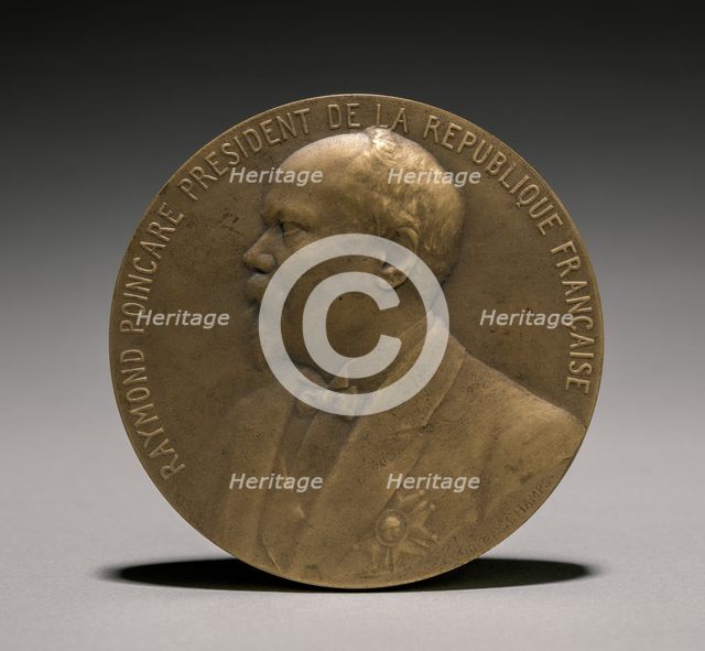 Poincarè Medal (obverse), 1900s. Creator: Léon Julien Deschamps (French, 1860-1928).