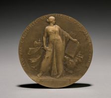 Poincarè Medal (reverse), 1900s. Creator: Léon Julien Deschamps (French, 1860-1928)