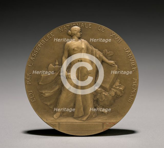 Poincarè Medal (reverse), 1900s. Creator: Léon Julien Deschamps (French, 1860-1928).