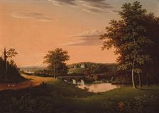 Point Breeze, the Estate of Joseph Napoleon Bonaparte at Bordentown, New Jersey, 1817/20. Creator: Charles Lawrence