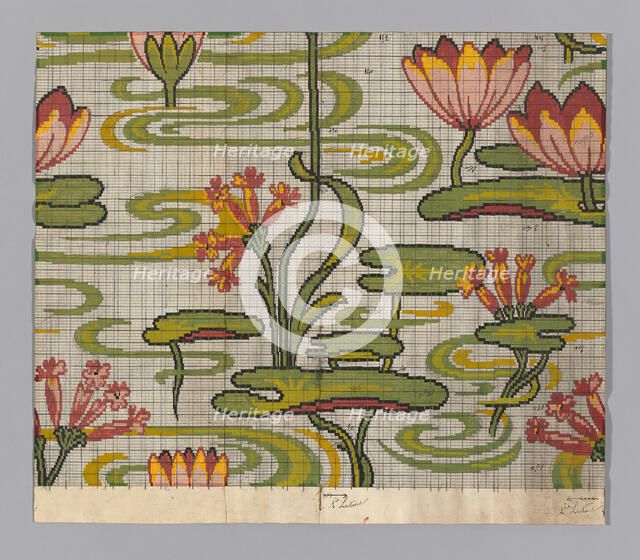 Point Paper (mise-en-carte), France, c.  1880. Creator: Possibly from the firm of Emile Leblanc.