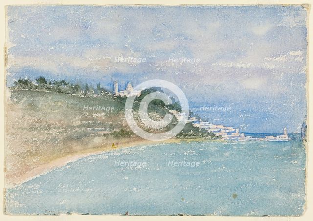 Point West of Algiers, North Africa, Travel Sketch, 1896. Creator: Daniel Burnham.