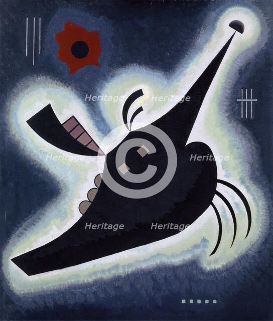 Pointed Black , 1931. Creator: Kandinsky, Wassily Vasilyevich (1866-1944).