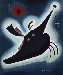 Pointed Black , 1931. Creator: Kandinsky, Wassily Vasilyevich (1866-1944)