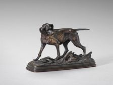 Pointer Standing over a Pheasant, 19th-early 20th century. Creator: Paul-Edouard Delabrière