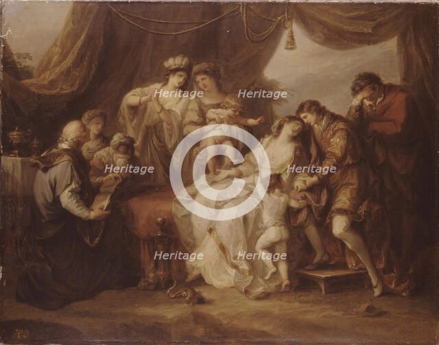 Poisoned Eleanor, 1782. Artist: Kauffmann, Angelika (1741-1807)