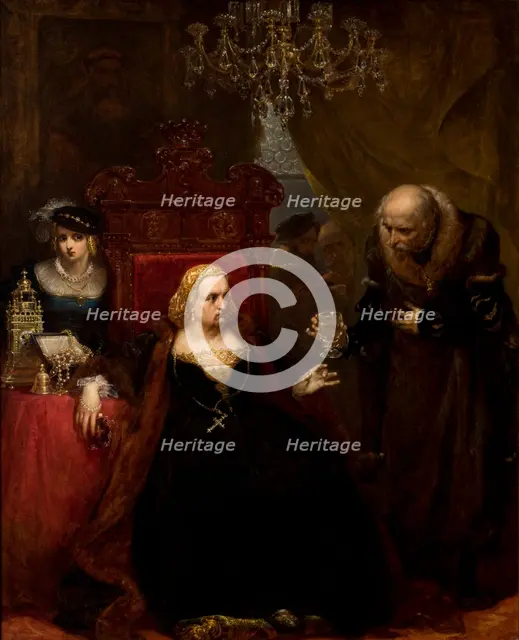 Poisoning of Queen Bona, 1859. Creator: Jan Matejko.