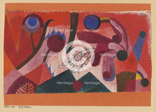 Poisonous Berries, 1920. Artist: Klee, Paul (1879-1940)