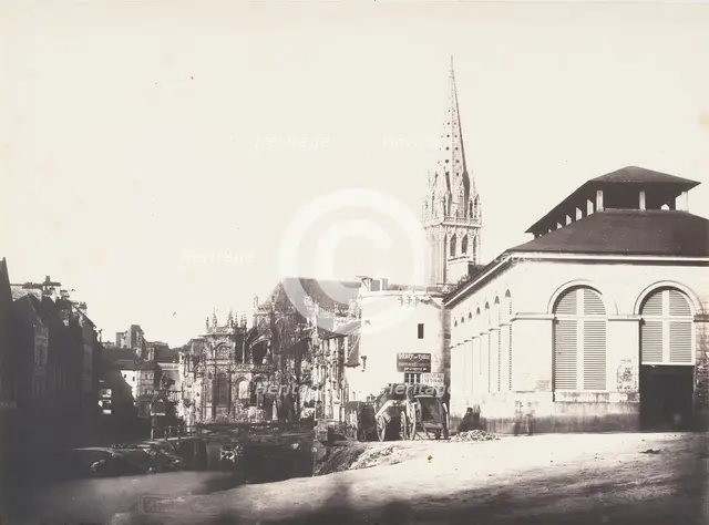 Poissonerie, Caen, 1852-54. Creator: Edmond Bacot.