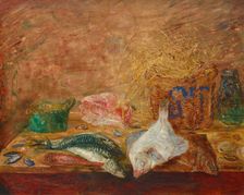 Poissons et coquillages (Fish and shellfish), 1895. Creator: Ensor, James (1860-1949)