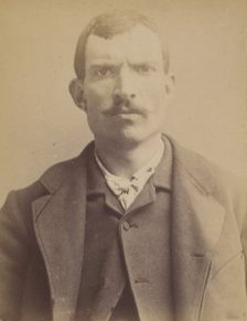 Poirier. Jacques, étienne. 30 ans, né à Gien (Loiret). Garçon de marchand de vins. Anarchi..., 1892. Creator: Alphonse Bertillon