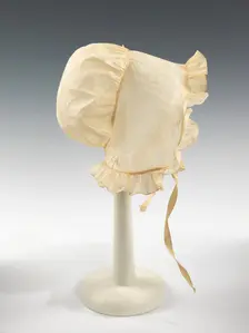 Poke bonnet, American, ca. 1830. Creator: Unknown