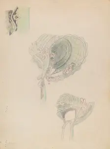 Poke Bonnet, c. 1936. Creator: Nancy Crimi