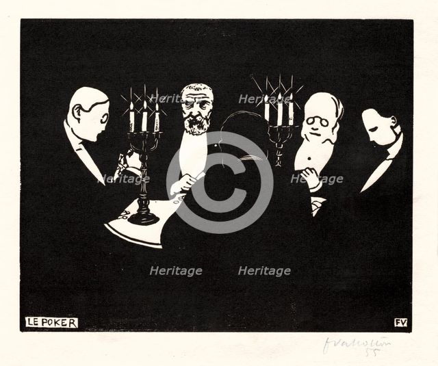 Poker, 1896. Creator: Félix Vallotton (French, 1865-1925).