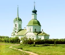 Pokrov Church in Sukharino, Korchevskoi County, Tver Province, 1910. Creator: Sergey Mikhaylovich Prokudin-Gorsky