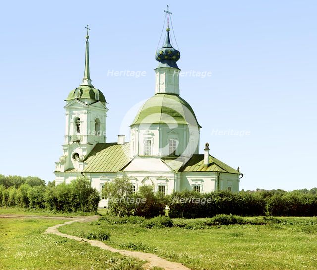 Pokrov Church in Sukharino, Korchevskoi County, Tver Province, 1910. Creator: Sergey Mikhaylovich Prokudin-Gorsky.