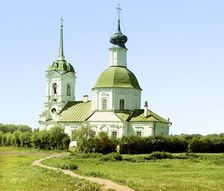 Pokrov Church in Sukharino, Korchevskoi County, Tver Province, 1910. Creator: Sergey Mikhaylovich Prokudin-Gorsky