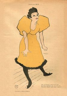 Polaire, c. 1895. Creator: Toulouse-Lautrec, Henri, de (1864-1901)