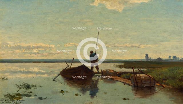 Polder landscape, 1880-1882. Artist: Gabriël, Paul Joseph Constantin (1828-1903)