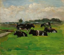 Polder Landscape with Cows, c.1901-1902