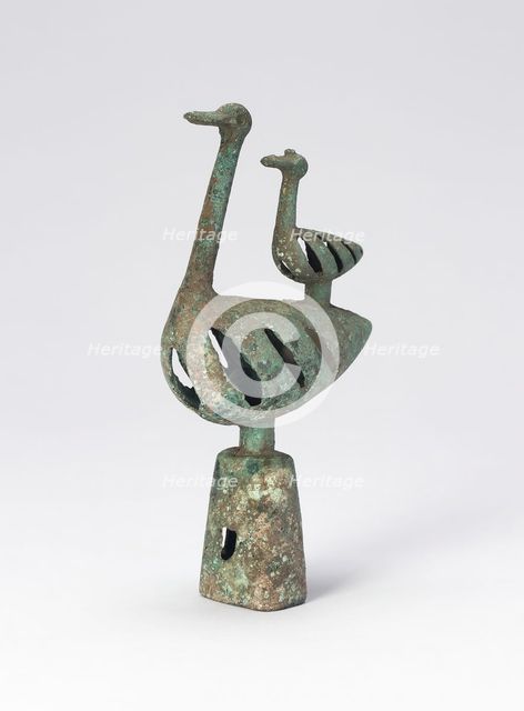 Pole Top with Double Bird-Shaped Bell (one of pair), 6th/4th century B.C. Creator: Unknown.